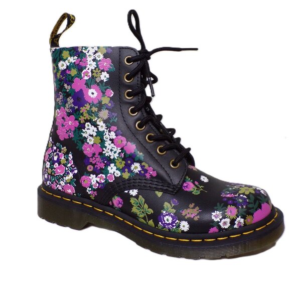 🆕 DR. MARTENS 1460 Vintage Floral Lace-Up Ankle Boot Bootie 7 - Picture 11 of 16